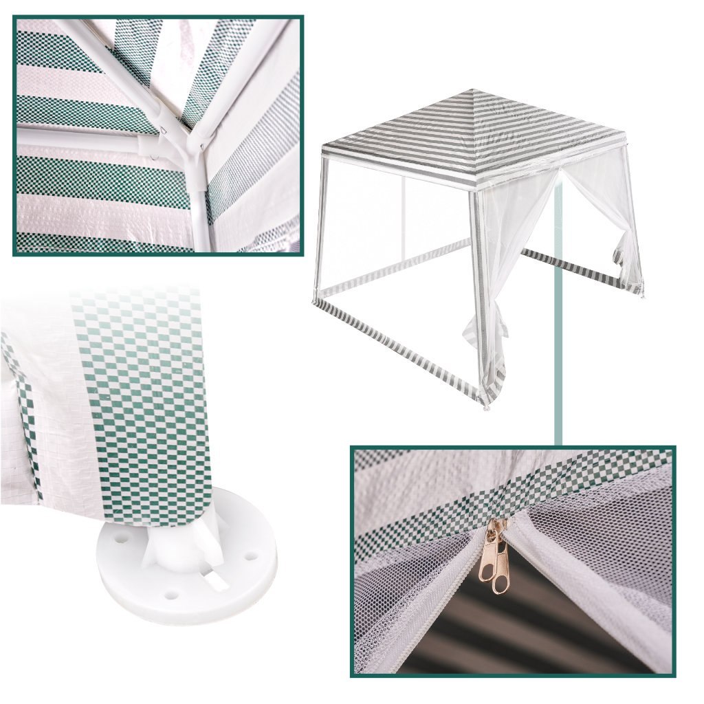 NAMIOT PAWILON OGRODOWY IMPREZOWY HANDLOWY ALTANA BIAŁY 3X3M